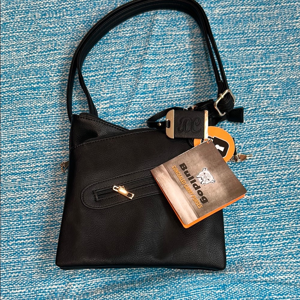 Bulldog concealed carry black purse